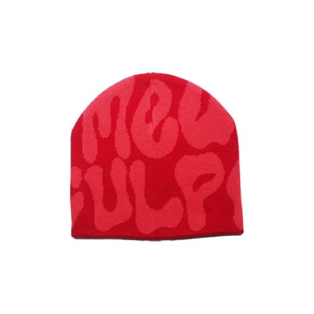 Mea Culpa All Red Funday Beanie BRAND NEW NEVER WORN ❤️❤️❤️